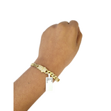 10k Yellow Gold Bracelet 7 Inch Royal Monaco Cuban Link 7mm Box Clasp