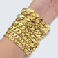 Real 10k Gold Bracelet Royal Cuban Link Monaco 8mm-20mm 8-9" 10kt Yellow Gold