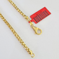Real 18k Yellow Gold Franco Chain Necklace 24 Inch 3 mm SOLID 18kt Genuine