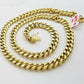 14k REAL Yellow Gold Necklace 26" Inch 10mm Miami Cuban Box Lock Men 14kt