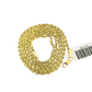 Real 10k Yellow Gold Rope Necklace Chain 2mm 18-30 Inch Diamond Cuts 10kt