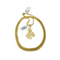 10k Gold Franco Necklace Chain Grandpa Money Charm 2.5mm 18"-26" Pendant SET
