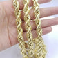 REAL 10k Gold Rope Chain Mens Necklace 12mm 22" 24" 26" 28" 30" 10kt Yellow Gold