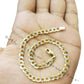 Men's Ladies 10K Solid Cuban Link Diamond Cuts Gold Bracelet Yellow Gold 7 Inch