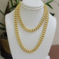 Mens 10k Yellow Gold Chain Neckalce Miami cuban Link 8mm 18" - 30 Inch REAL 10KT