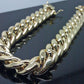 Real 10k Gold Bracelet Men's Miami Cuban Link 8" 10MM 10KT Yellow Gold Box Lock