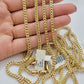 Real 14k Gold Chain Franco 3.5mm Necklace Diamond Cut 20" Short 14kt Yellow Gold