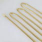 Real 10k Solid Miami Cuban Link Yellow Gold Chain 3mm Necklace 20 Inches Genuine