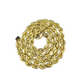 10K Yellow Gold Rope Chain Necklace 10mm 30 Inch REAL 10kt Diamond Cuts Men's