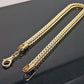 10k Yellow Gold Franco Bracelet 4mm 8" Inch Mens Women  Rope Cuban Link