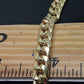 Real Gold 7mm 24" Mens Cuban Link Necklace 10KT yellow Gold Chain Strong Links