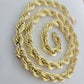 REAL 10k Gold Rope Chain Mens Necklace 12mm 22" 24" 26" 28" 30" 10kt Yellow Gold