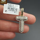 10k Yellow Gold Diamond Bubble Letter A-Z Initial Charm Pendent Real Diamond