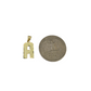 10K Real Yellow Gold Initial Letter Charm Pendant A–Z Alphabet Men Women