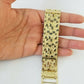 10K REAL Yellow Gold Nugget Bracelet 9"Inch 22mm ,Men's hand gold chain 10kt