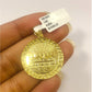 10K Gold Miami Cuban Chain Nugget Last Supper 20"-28" 3mm Pendant Necklace SET