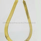 Solid 10K Gold 5mm-15mm Herringbone Necklace Bracelet 16-24" Chain Yellow Gold
