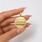 10K Yellow Gold Last Supper Pendant Charm Round 1" Nugget Design Unisex