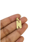 10K Yellow Gold N Initial Charm Pendant Alphabet Real 10kt Men Women