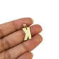 10K Yellow Gold K Initial Charm Pendant Alphabet Real 10kt Men Women
