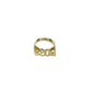 Real 10K Yellow Gold Mens BOSS Ring Letter Bold Statement Pinky Style