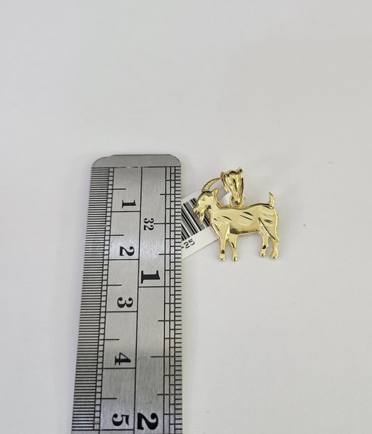 10k Tiny Goat Charm Pendant Animal REAL 10Kt Yellow Gold Genuine