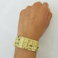 10K REAL Yellow Gold Nugget Bracelet 9"Inch 22mm ,Men's hand gold chain 10kt