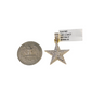 Real 10k Yellow Gold Star Diamond Charm Pendant 1.25'' inch Genuine 10kt