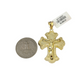 Real 10k Charm Pendant Christ Cross Crucifix Yellow Gold 10KT