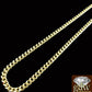 10k Yellow Gold 5mm Miami Cuban Chain Necklace 20 22 24 26 28 inch 10K Gold