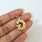 10k 2.5mm Rope Chain G Initial Alphabet Pendant 16"-28" Gold Set Charm Necklace