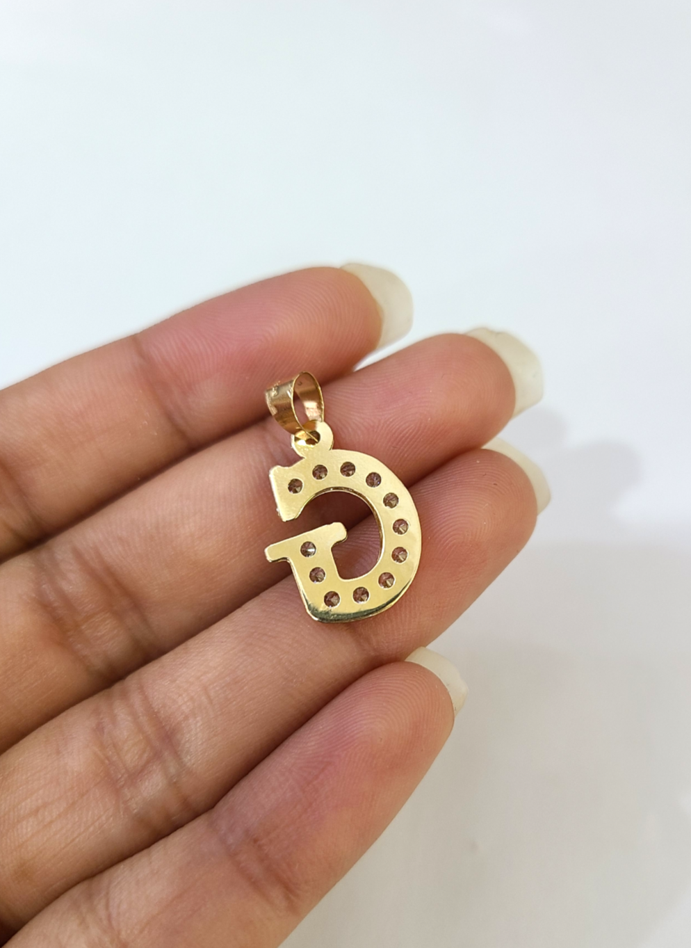 10k 2.5mm Rope Chain G Initial Alphabet Pendant 16"-28" Gold Set Charm Necklace