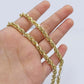 14k Gold Rope Chain & Nugget Texas map Charm pendant & 22 Inch Necklace Set Men's
