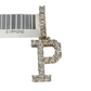 10K Gold Miami Cuban Chain P Diamond Initial 20"-28" 3mm Pendant Necklace SET