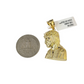 Real 10k Charm Pendant Christ Head Yellow Gold 10KT