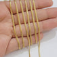 Real 18k Yellow Gold Miami Cuban Chain Necklace 2mm 18-24 Inches Men Women SOLID