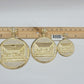 Real 10k Gold Pendant Charm Last Supper Jesus 10kt Yellow Gold With Stones , New