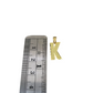 10K Yellow Gold K Initial Charm Pendant Alphabet Real 10kt Men Women