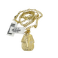 10k Gold Pharaoh Head Charm Pendant Chain Cuban Curb 3mm Necklace Set 18"-28"