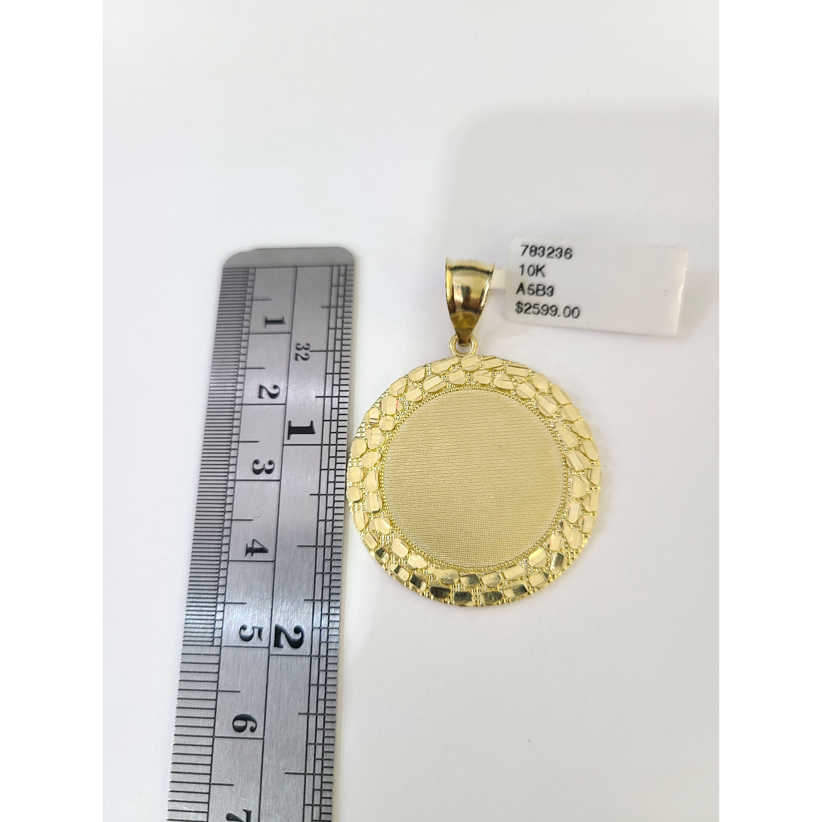 Real 10k Yellow Gold Charm Pendant Nugget Signet 10KT