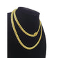 10k Solid Gold Miami Cuban Chain 2mm 3mm 4mm 5mm 18 20 22 24 inch Men Women