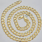 Real 10k Yellow Gold Cuban Curb Link Chain Necklace 10mm 20"- 30" 10kt SOLID