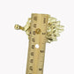 Solid 10k Yellow Gold Lion Head pendant Mens Charm 2.5" Real 10k High Quality Gold