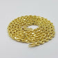Real 14KT SOLID Yellow Gold 4mm Rope Chain Diamond Cut 18" Inches Lobster Lock