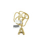 Real 10k Gold A Initial Charm Pendant Franco Chain Necklace SET 2.5mm 16"-26"