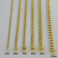 Real 14k Gold Chain Necklace Miami Cuban Link 6mm-9mm 8"-30" Inch ,Strong, Men's