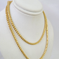 Real 18k Yellow Gold Franco Chain Necklace 24 Inch 3 mm SOLID 18kt Genuine