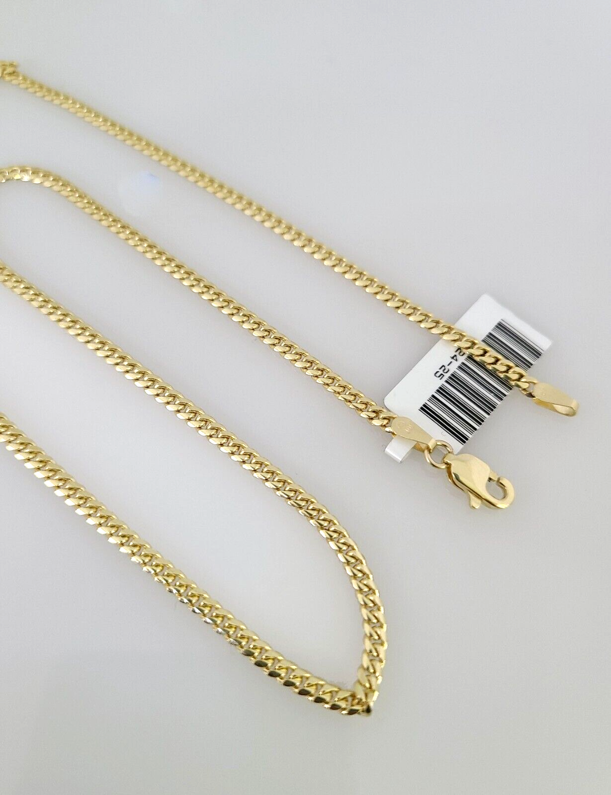 Real 10k Solid Miami Cuban Link Yellow Gold Chain 3mm Necklace 20 Inches Genuine