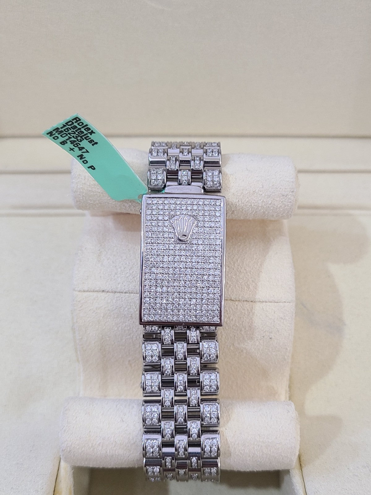 ROLEX Datejust Natural Diamond Iced Out 36mm Watch