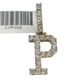 10k Gold Chain Necklace P Diamond Initial Pendant Set Cuban Curb 3mm 20"-30"